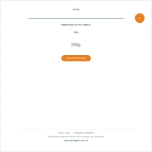 Papapá Mingau de Arroz Orgânico 200g (Verificar: Pode Conter Leite)